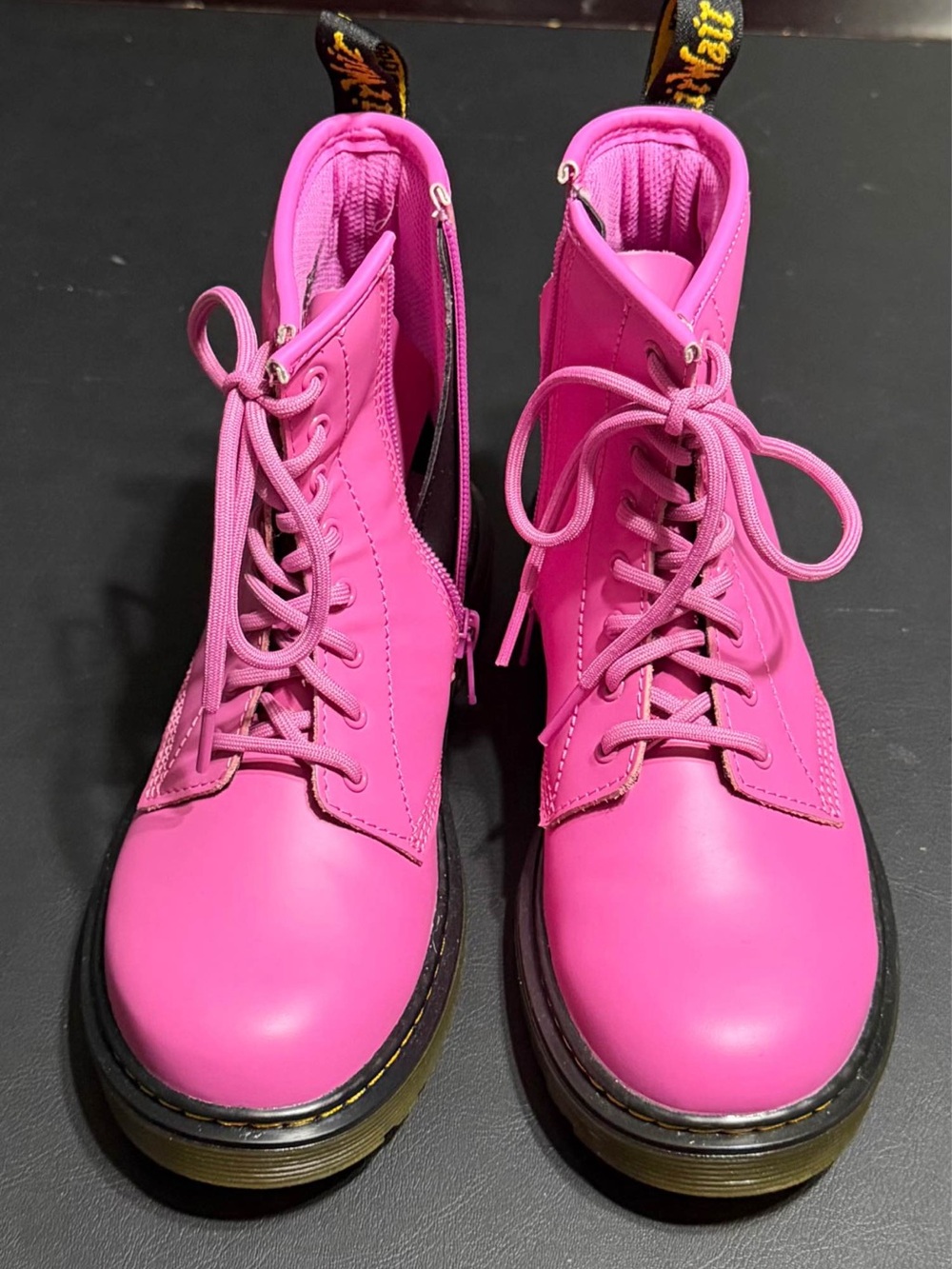 Women’s Dr. Martens Pink Lace-Up Combat Boots